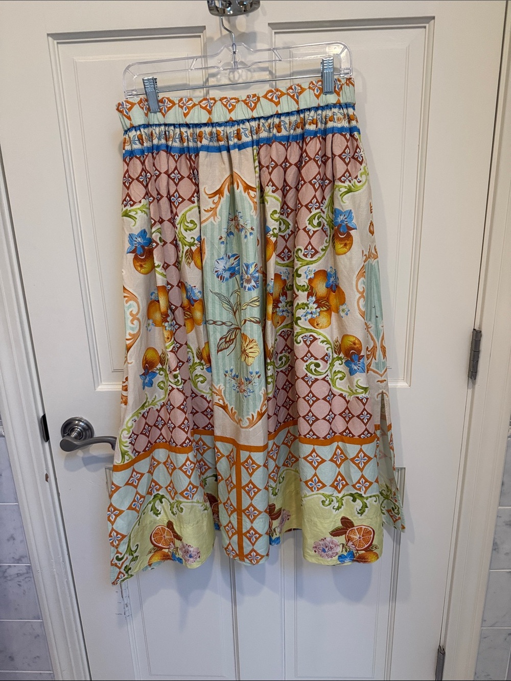 HUNTER BELL Multi-Color Printed Circle Skirt